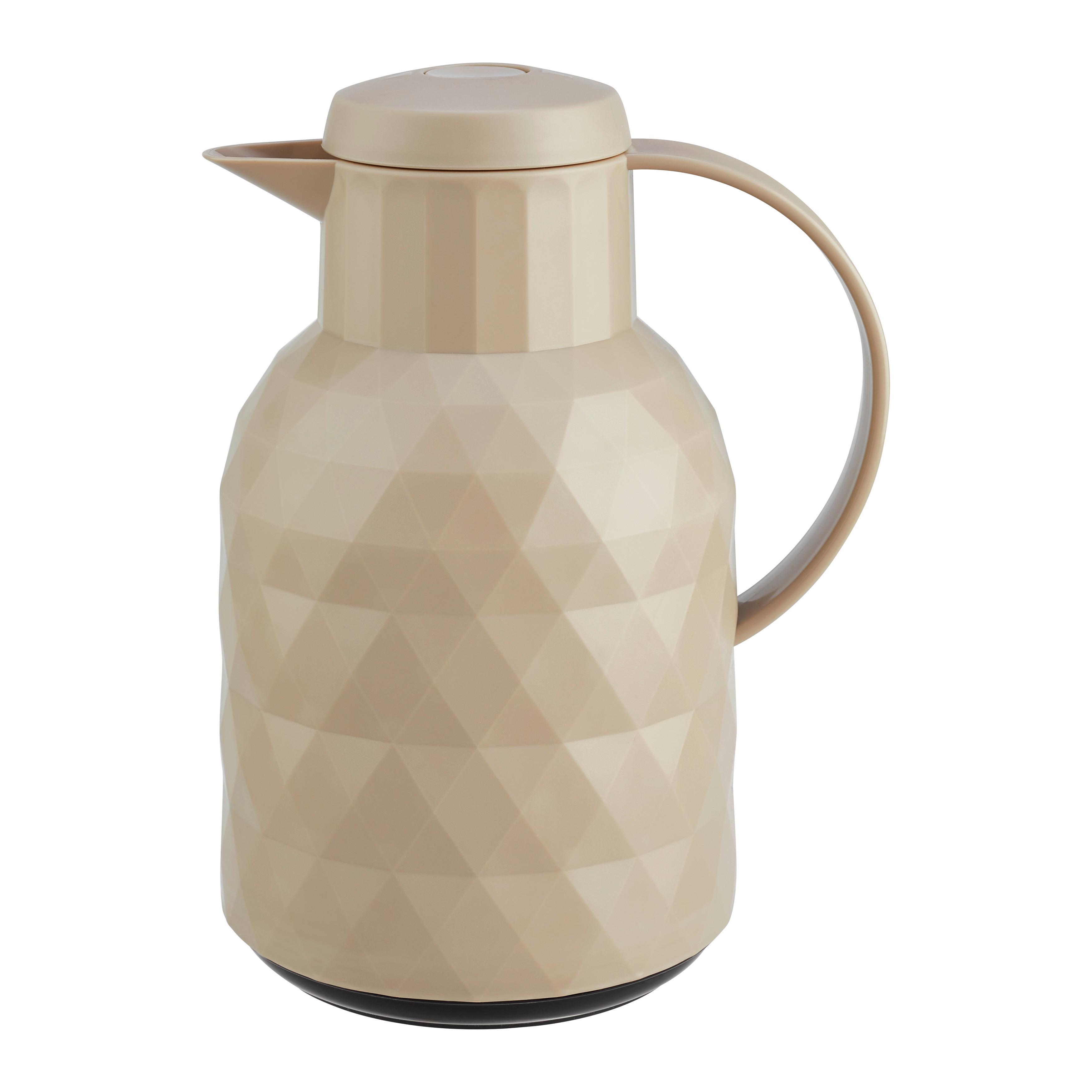 Termokonvice 1L - béžová, Moderní, plast/sklo (12/24,5cm) - Mömax