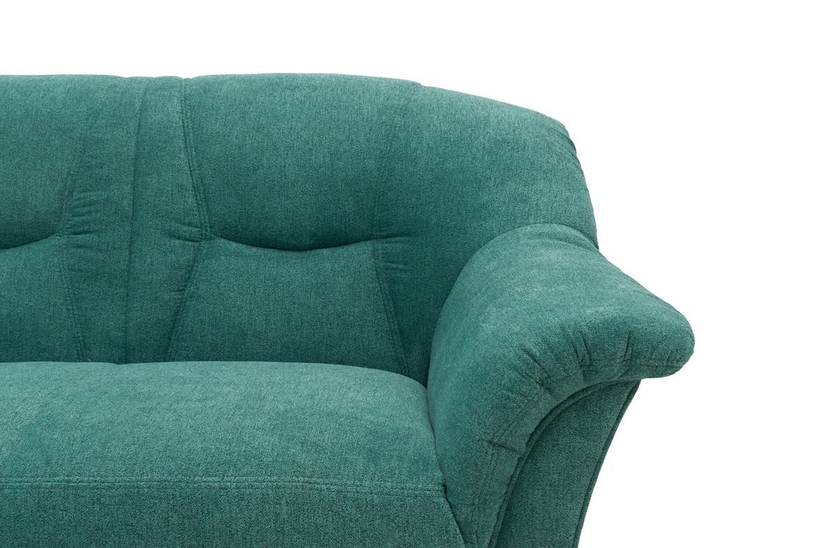 Ecksofa Sarafina Petrol S: 146x232 Cm - Petrol/Schwarz, KONVENTIONELL, Textil (146/232cm) - MID.YOU