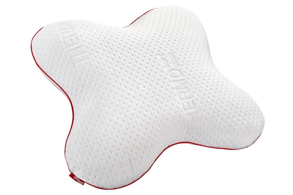 ŠÍJOVÝ OPĚRNÝ POLŠTÁŘ TOM BUTTERFLY "X" - bílá, Moderní, textil (48/56/14cm)