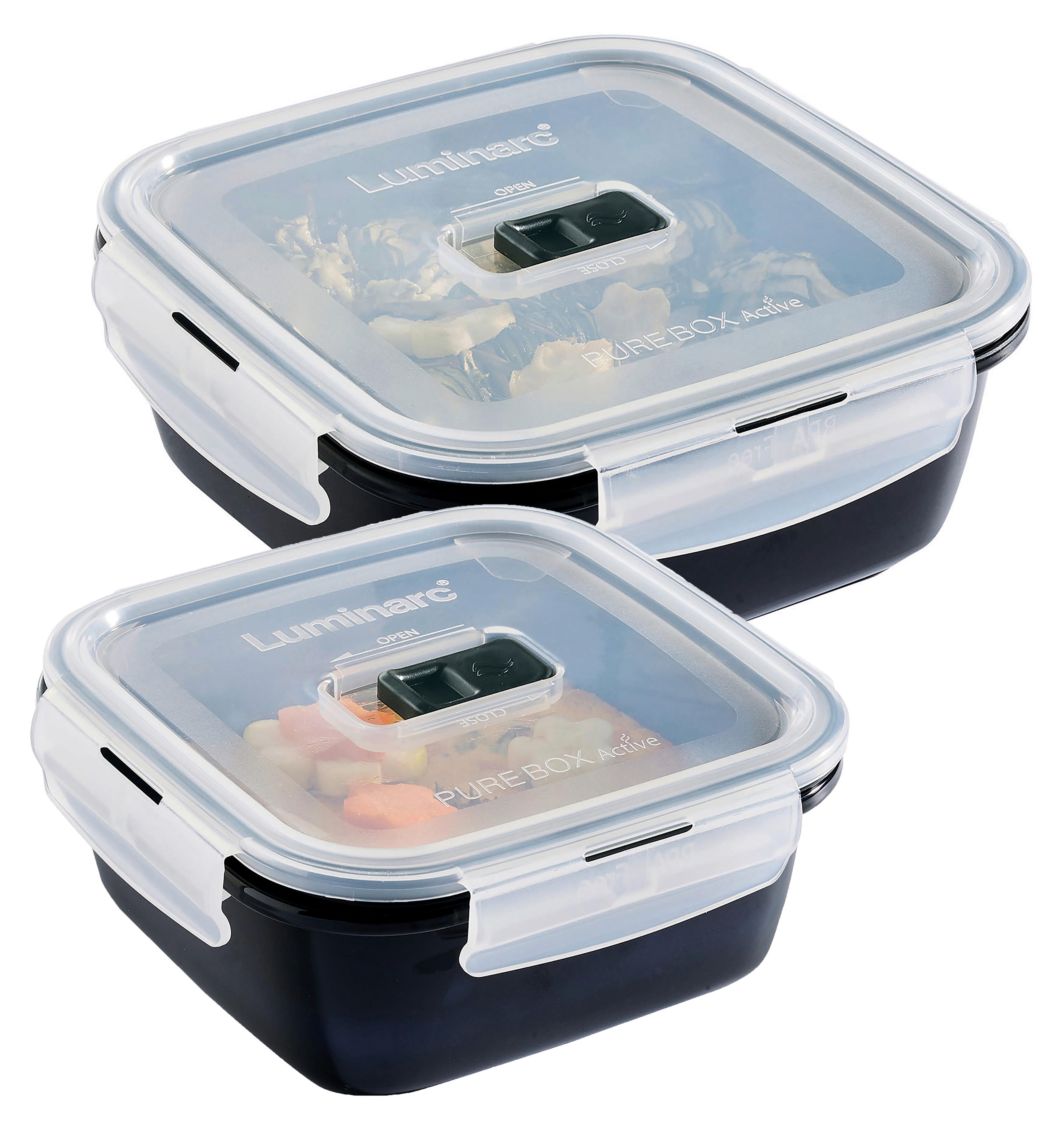 Vorratsdosenset 33082 - Klar/Schwarz, Basics, Glas - Creatable