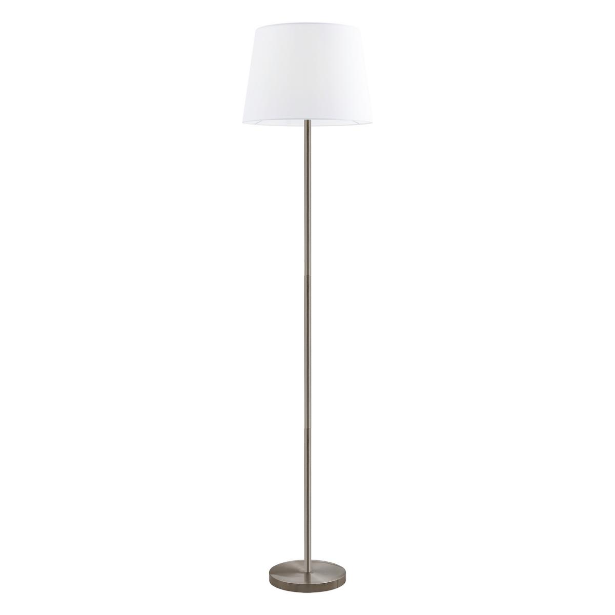 STOJACIA LAMPA SCHICK - biela/niklová, Konventionell, kov/textil (35/151cm) - Mömax