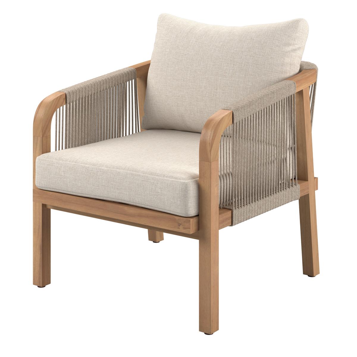 Loungegarnitur Talinn - Akaziefarben, MODERN, Holz (100/65/36cm) - Beldano