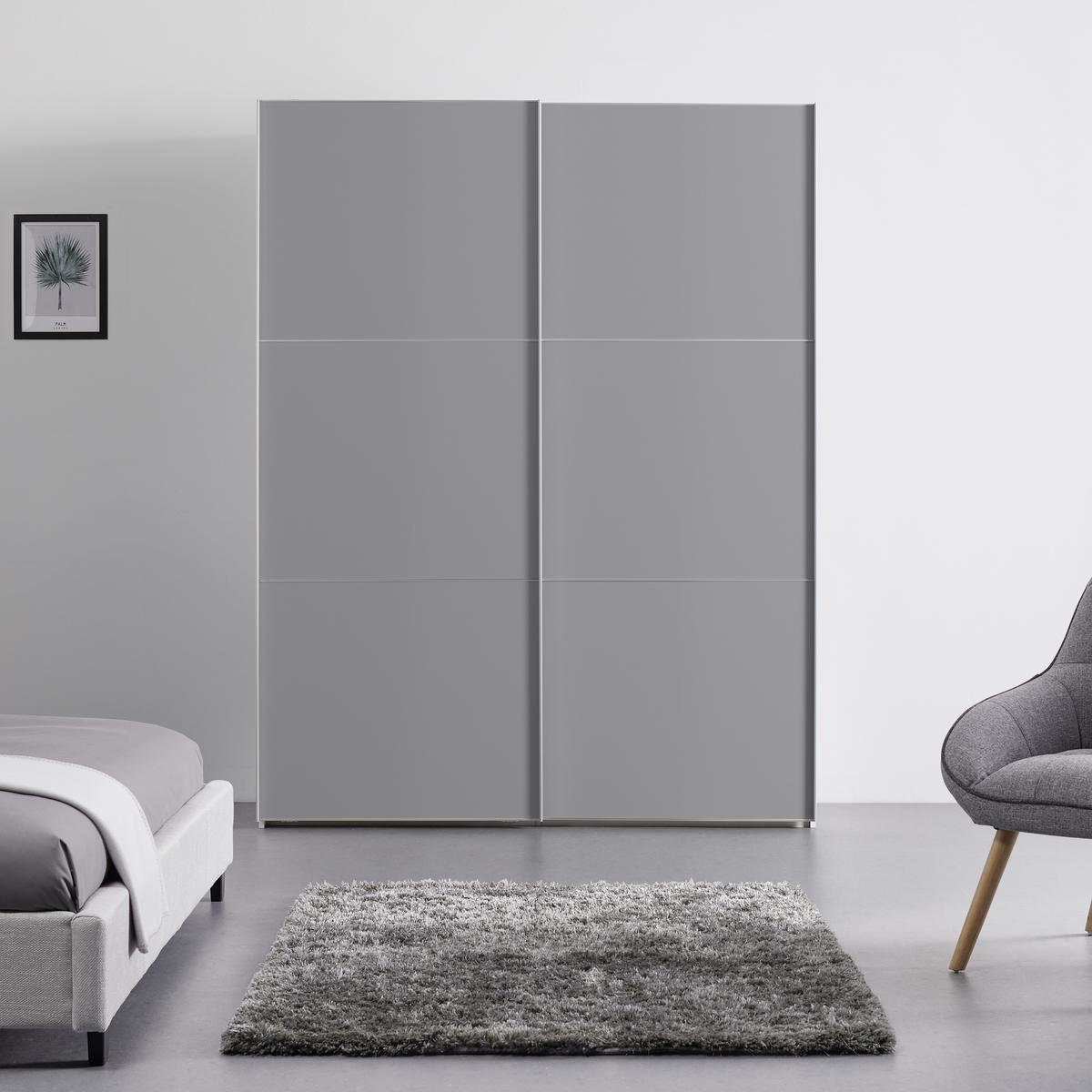 Schwebetürenschrank 167cm Includo, Grau - Weiß/Grau, MODERN, Holzwerkstoff (167/222/68cm)