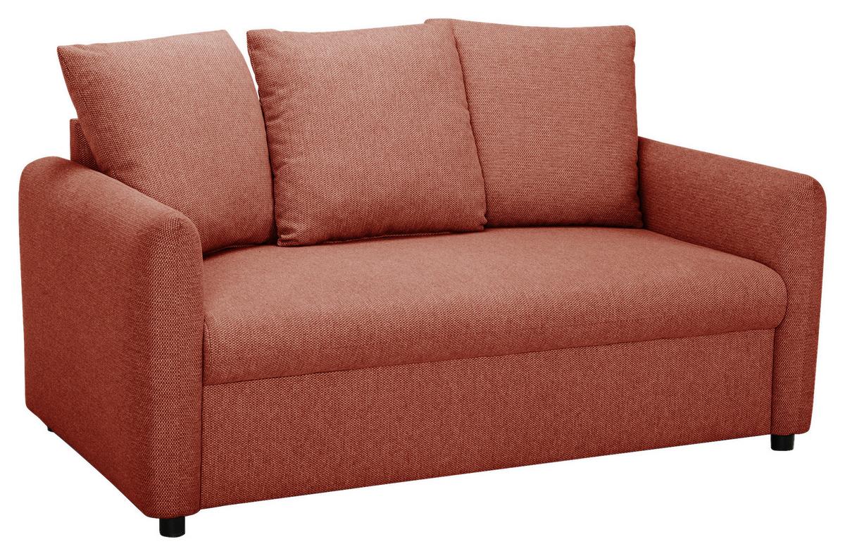 2-sitzer-sofa Aladin Rostfarben - Rostfarben/Schwarz, Basics, Textil (161,5/89/89cm) - P & B