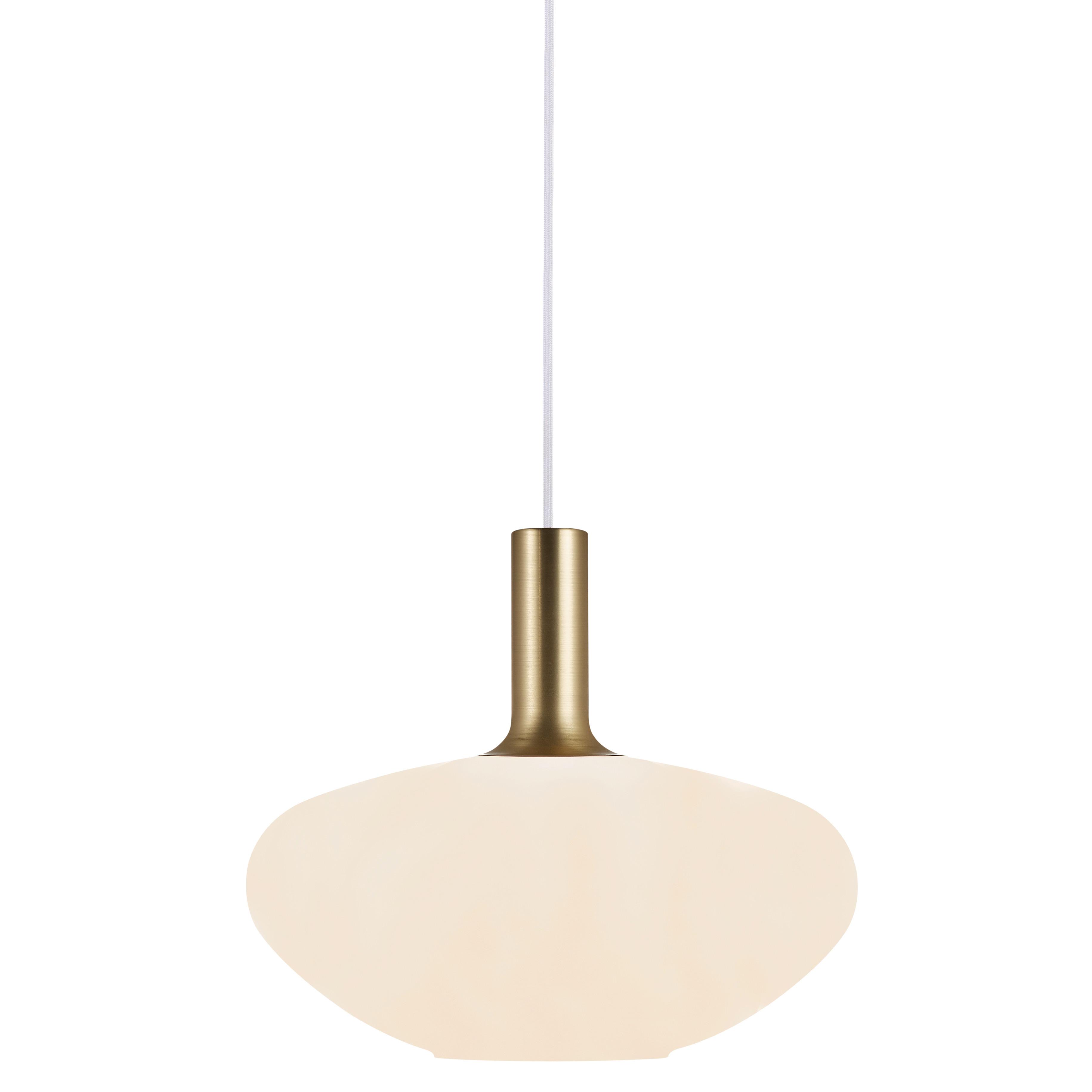 Hängeleuchte Alton Schwarz Messingfarben - Messingfarben/Schwarz, Basics, Glas/Metall (35/330cm) - Nordlux