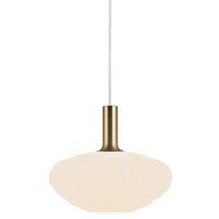 Hängeleuchte Alton Schwarz Messingfarben - Messingfarben/Schwarz, Basics, Glas/Metall (35/330cm) - Nordlux