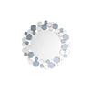Wandspiegel Bubble Rund 80 cm Metallrahmen Grau/Silberfarben - Silberfarben/Grau, Basics, Glas/Metall (80/80/5cm) - Kayoom