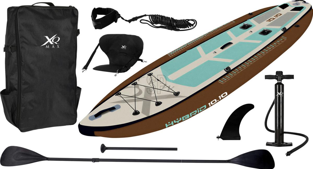 Stand-Up Paddle Board für Angler braun/Türkis/Weiß - Hellbraun, LIFESTYLE, Kunststoff (330/99/15cm)