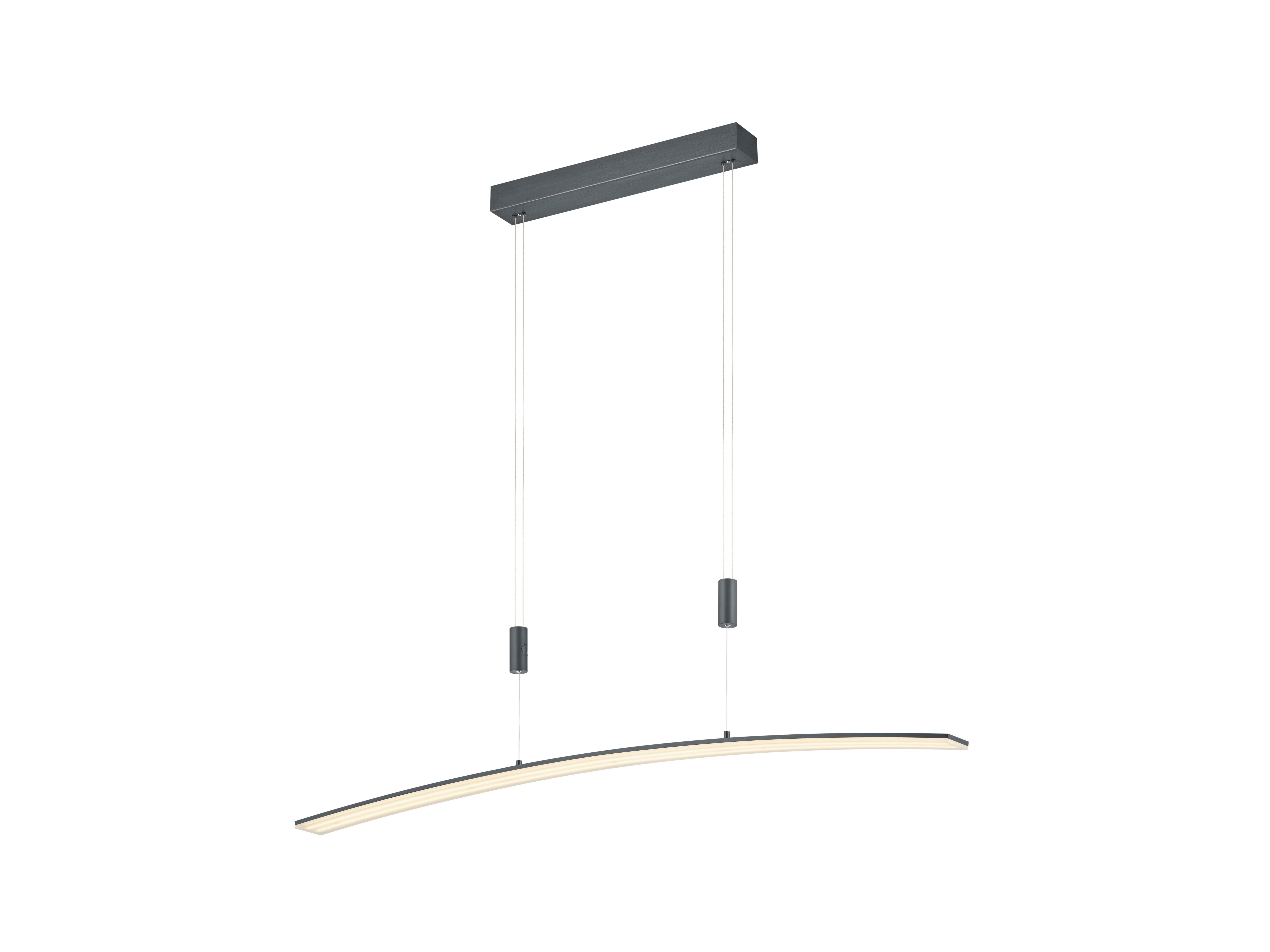 LED-Hängeleuchte 20446/1-39 - Anthrazit, Design, Kunststoff/Metall (100/6cm) - Hell