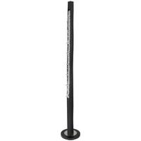Stehlampe Holz Felicitas Dimmbar Schwarz/nickelfarben - Klar/Schwarz, Design, Holz/Kunststoff (23/151cm) - Globo