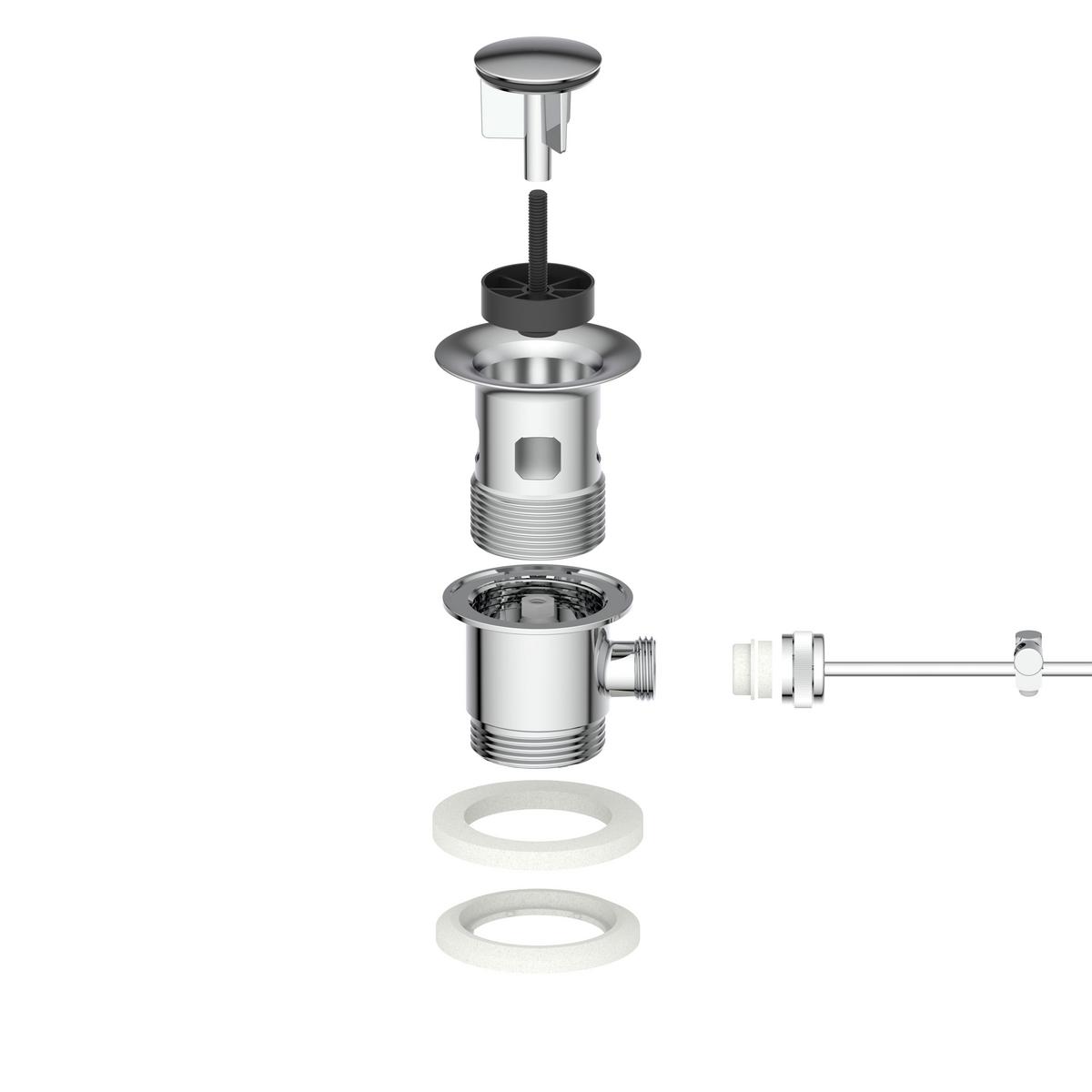 Excenterkészlet Exzentergarnitur, Chrom - krómszínű, Konventionell, fém (6,2cm)