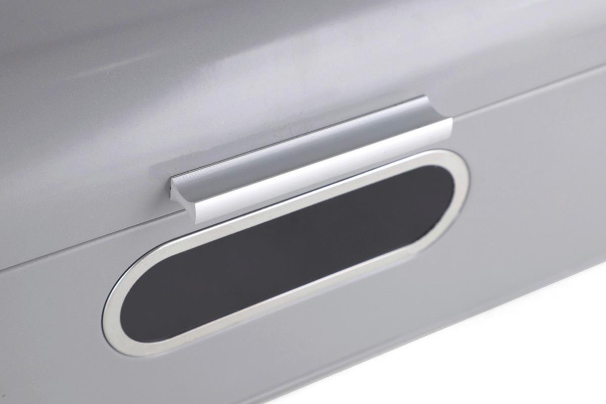 Brotkasten Gl-Bb-1018 - Grau, Basics, Metall (42/23/16,5cm) - Echtwerk