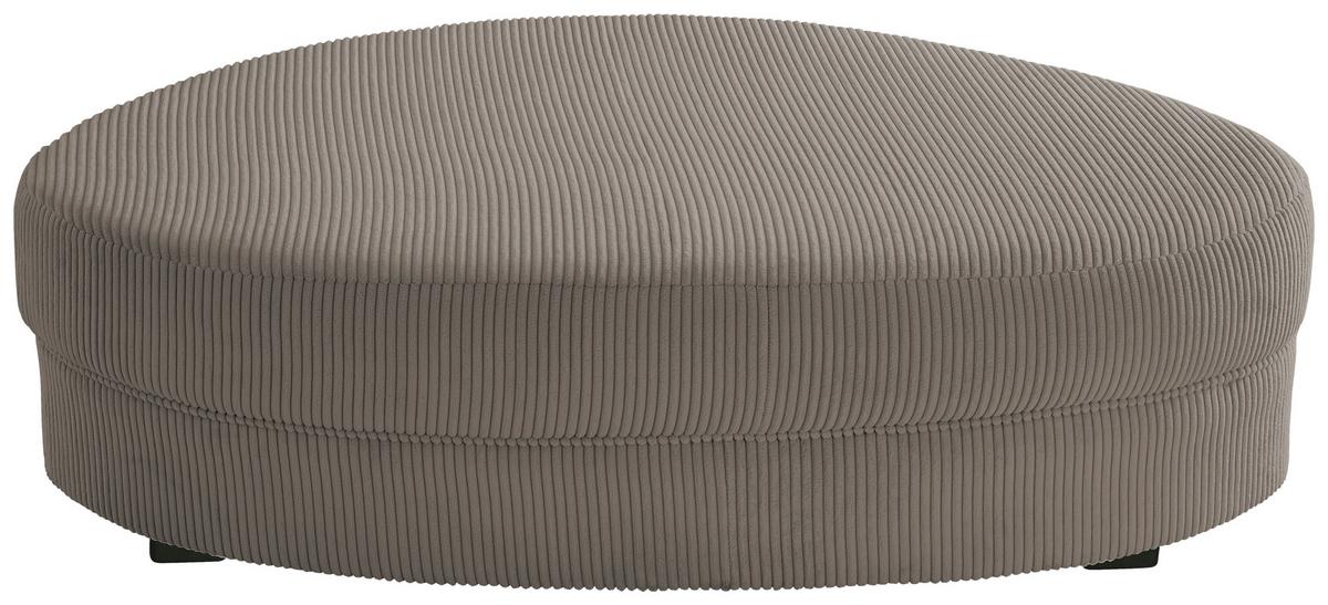 Wohnlandschaft Limoncello Graubraun S: 300x160 cm - Graubraun/Schwarz, Design, Textil (300/160cm) - Livetastic