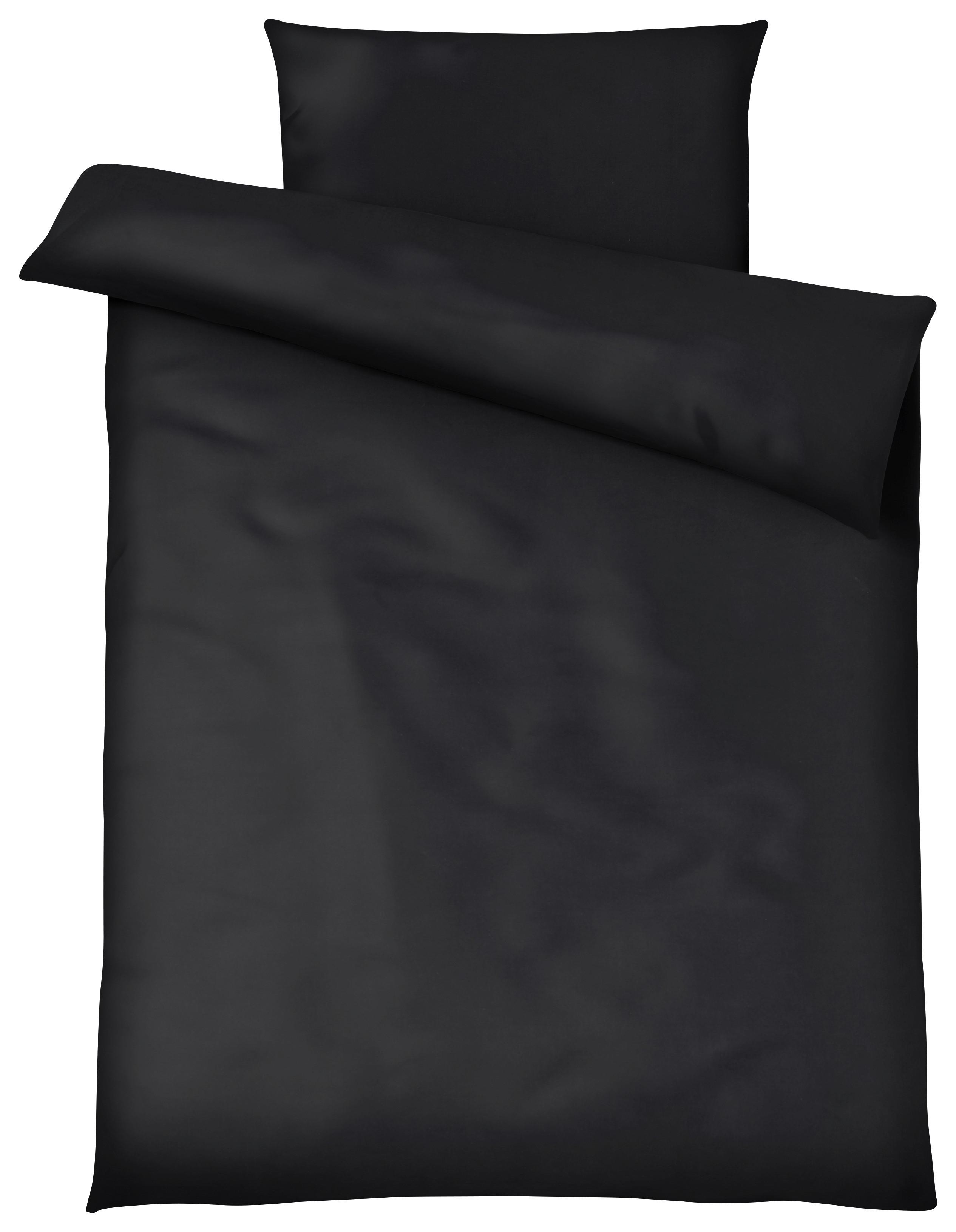 POVLEČENÍ Blacky, 140/200cm, černá - černá, Moderní, textil (140/200cm) - Modern Living