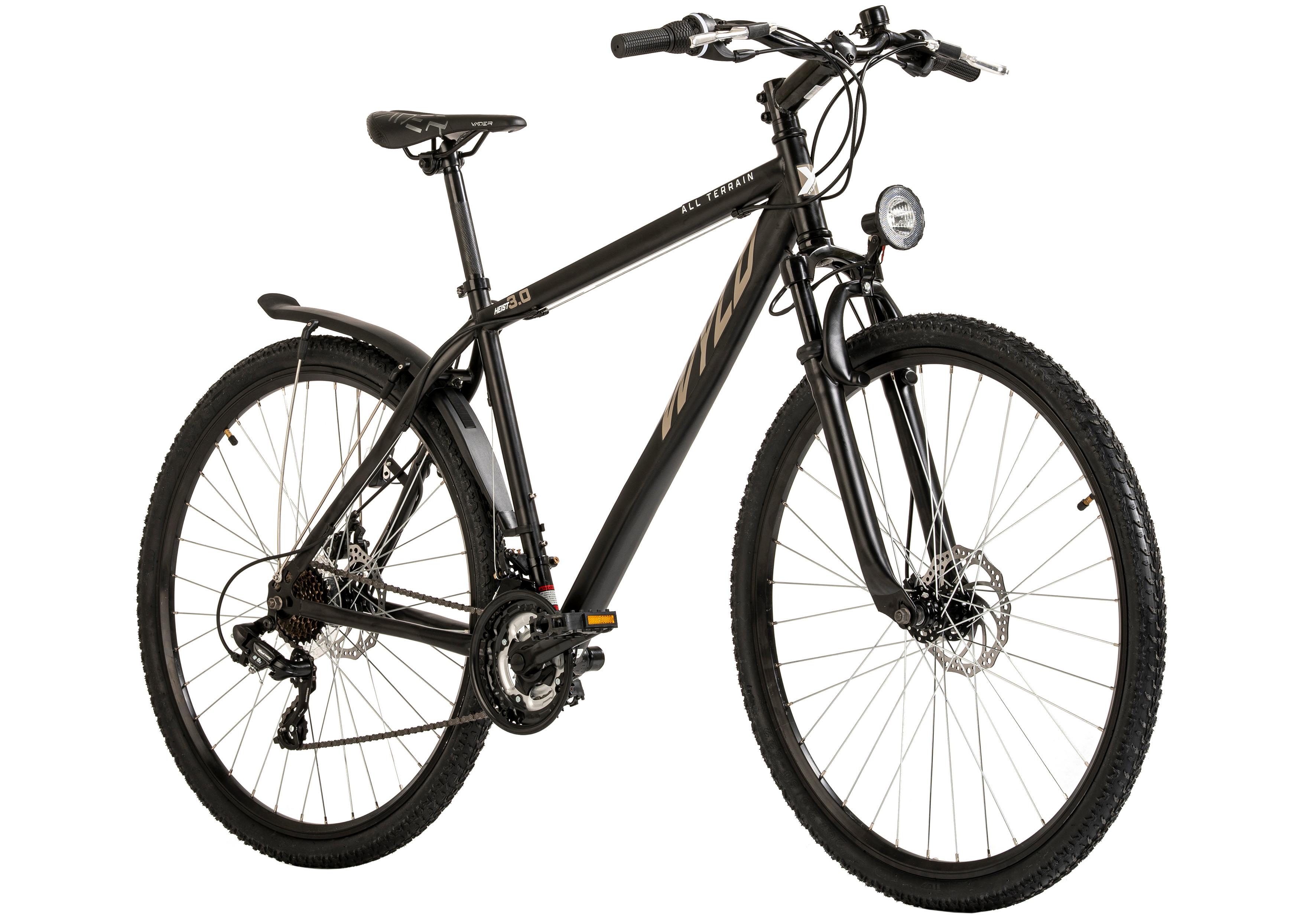 Mountainbike 405m - Schwarz, KONVENTIONELL, Metall (25/140/60cm)