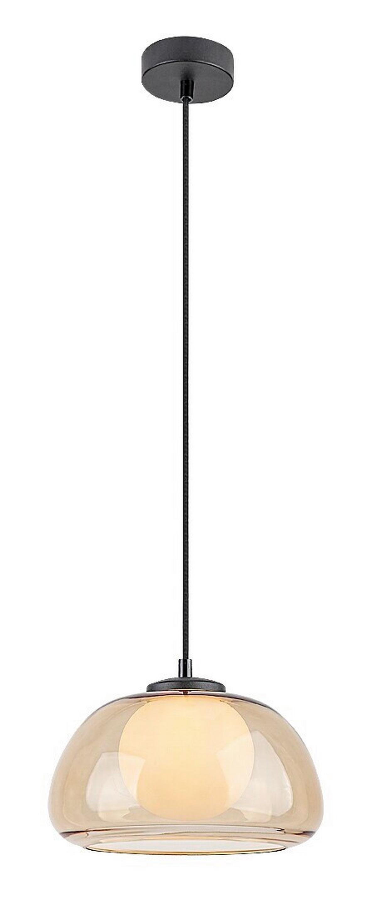 ZÁVĚSNÉ SVÍTIDLO ELOWEN - bílá/jantarové barvy, Moderní, kov/plast (25/150cm)