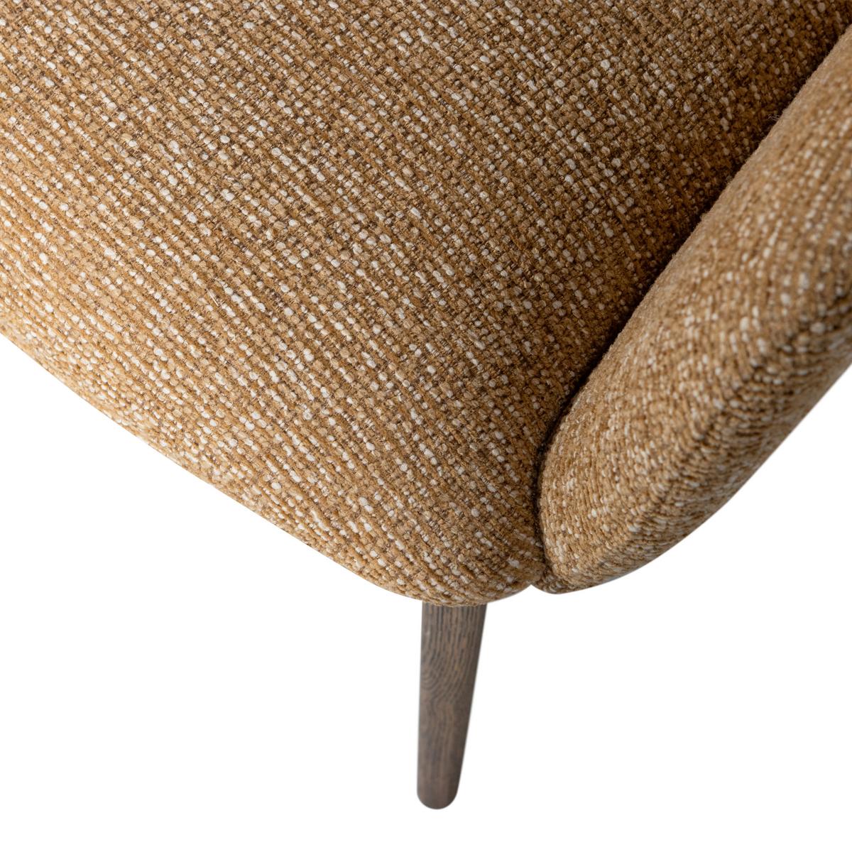 Armlehnstuhl-Set Murat Braun/Gelb B: 61cm - Gelb/Braun, MODERN, Holz/Textil (61/86/60cm) - Livetastic