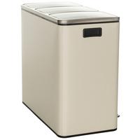 Abfallsammler Clean Ix - Beige/Schwarz, Basics, Kunststoff/Metall (61/56/31,5cm) - MID.YOU