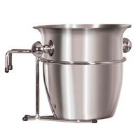 Champagnerkühler für Strandkörbe - Edelstahlfarben, Basics, Metall (23/21/29cm) - Gardenson