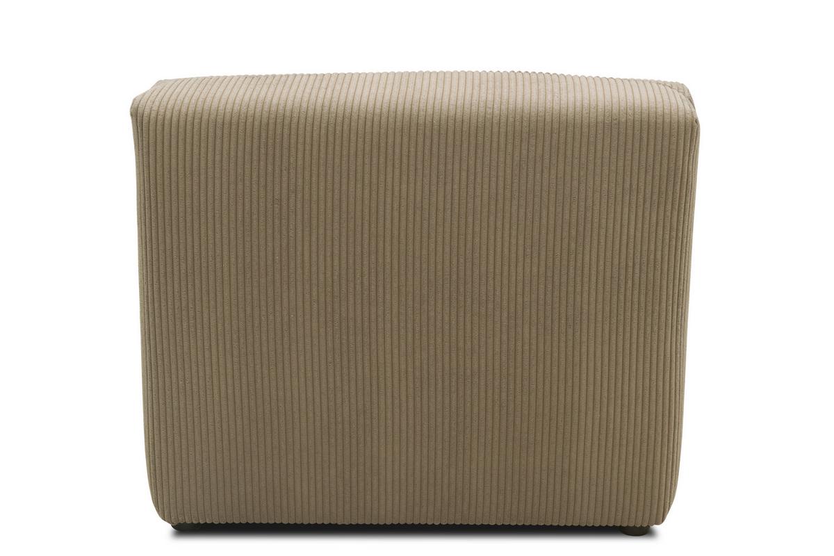 Sofaelement Schlammfarben B: 85 Cm - Schlammfarben/Schwarz, Design, Textil (85/69/108cm) - MID.YOU