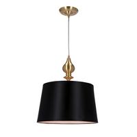 Pendelleuchte 31-09241 Prima Gold - Goldfarben/Schwarz, KONVENTIONELL, Kunststoff/Metall (35/35/120cm)
