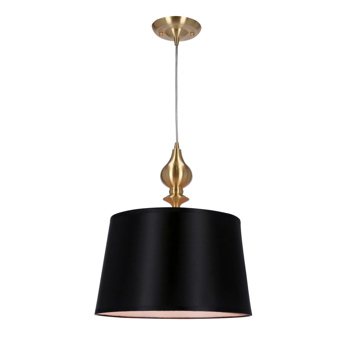 Pendelleuchte 31-09241 Prima Gold - Goldfarben/Schwarz, KONVENTIONELL, Kunststoff/Metall (35/35/120cm)