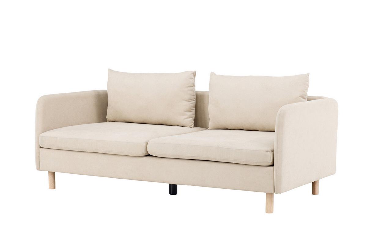 2-sitzer-sofa Zero Beige B: 197cm - Beige, MODERN, Holz/Textil (197/83/102cm) - Livetastic
