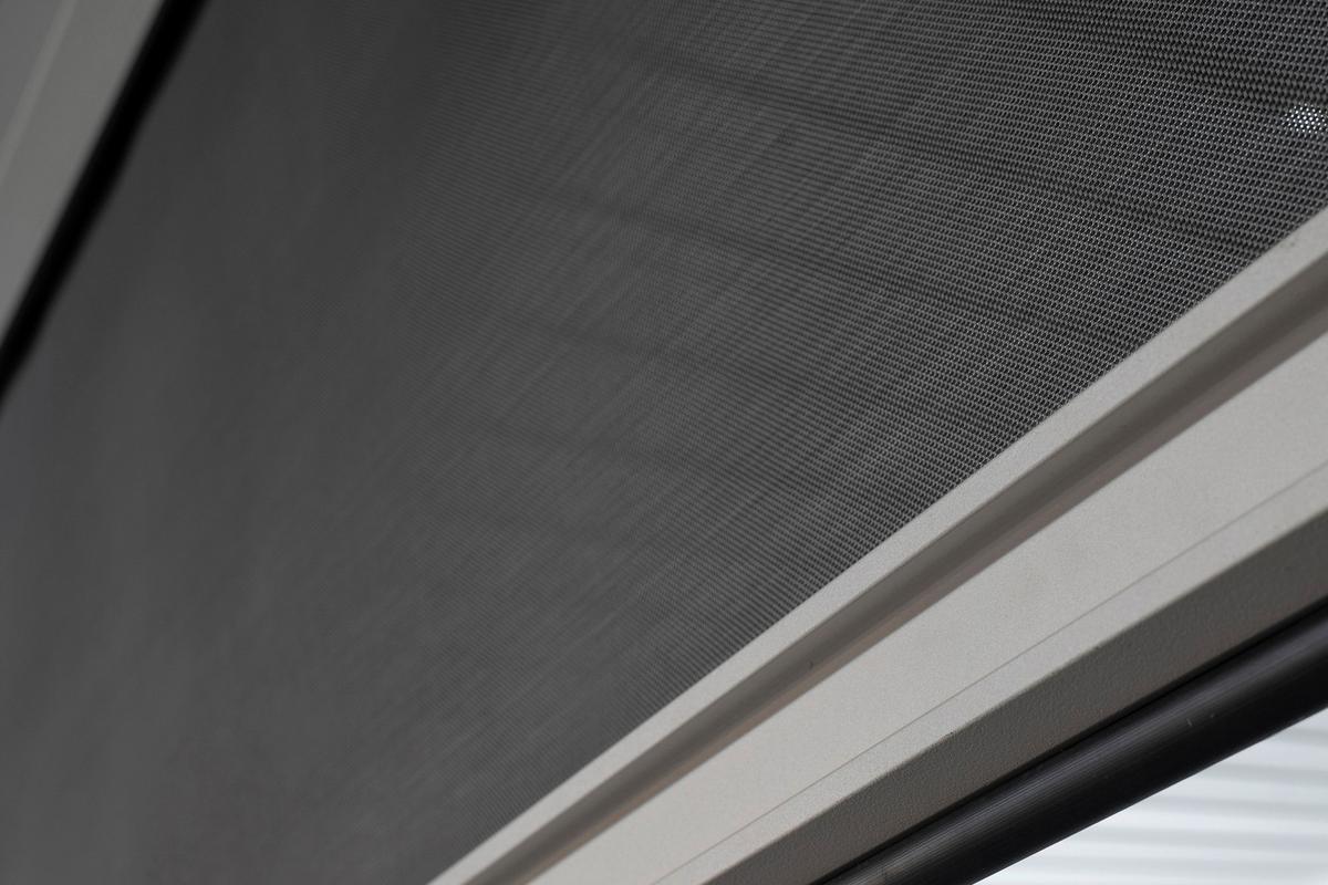 Pavillon-rollo Mirador B: 400 Cm, Wetterfest - Weiß/Grau, MODERN, Textil/Metall (400/250/10cm) - Gardenson