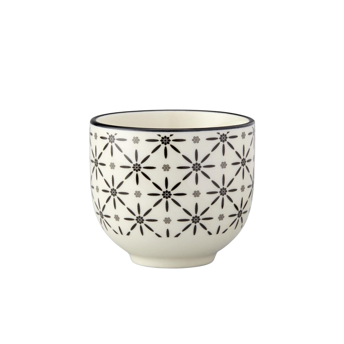 ŠÁLEK NA ČAJ Shiva - bílá/černá, Lifestyle, keramika (7/6cm) - Modern Living