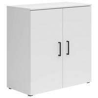 Komoda MULTISTAURAUM š: 80 cm - bílá/černá, Moderní, kompozitní dřevo/plast (80/83/40cm)