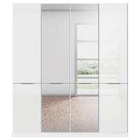 Kleiderschrank Max - Weiß Hochglanz/Weiß, KONVENTIONELL, Holzwerkstoff (181/210/54cm) - James Wood