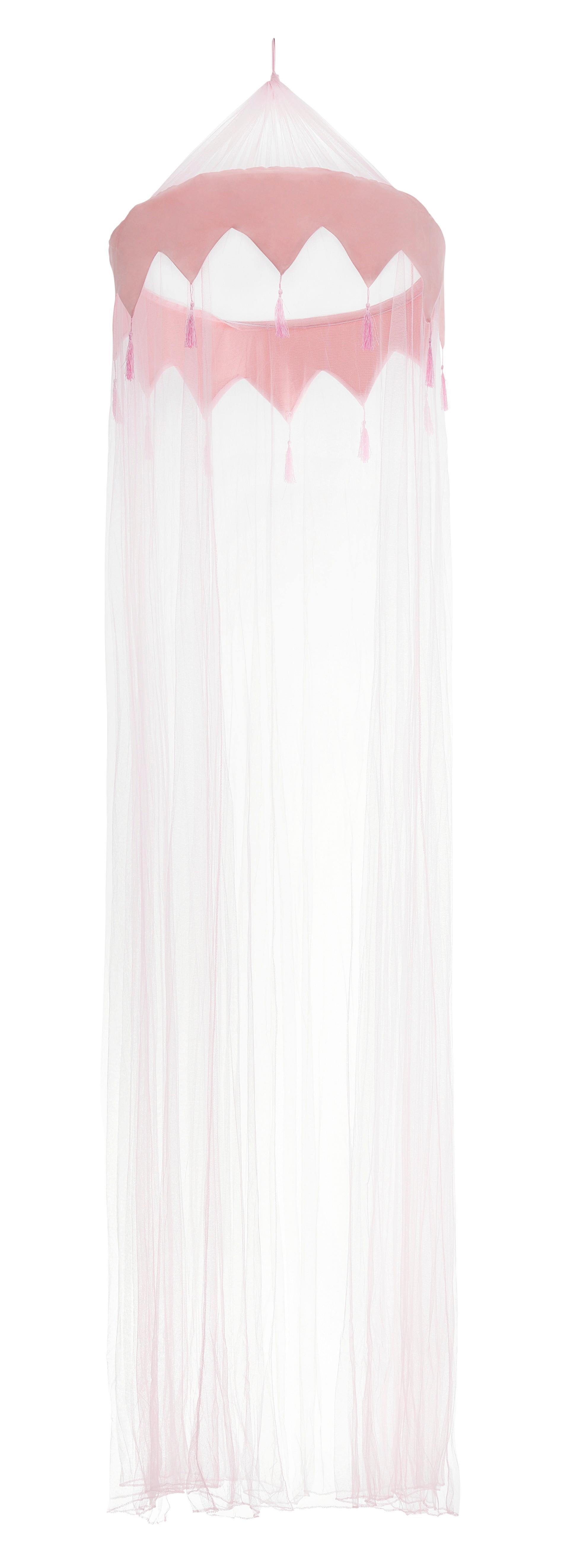 Baldachýn Kathi - ružová, Romantický / Vidiecky, textil (60/250/1000cm) - Modern Living