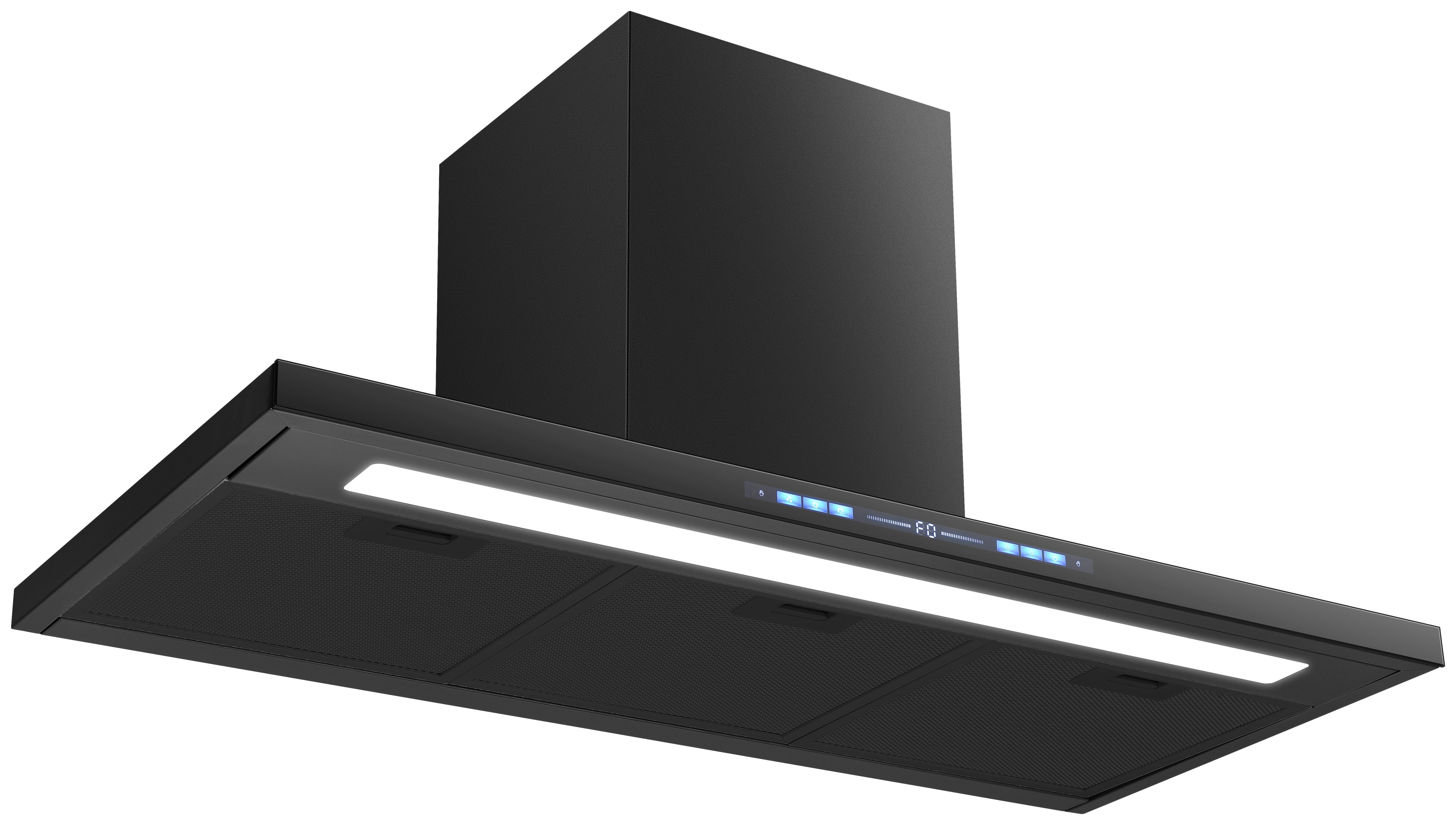 Dunstabzugshaube Wt3-90-A+br - Schwarz, Basics, Metall (89,8/101,50/41cm) - PKM