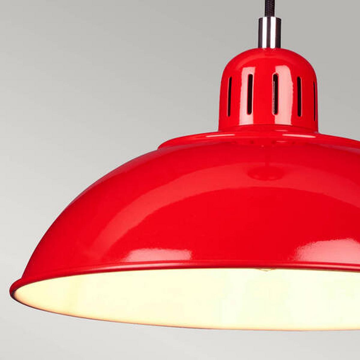 Hängeleuchte Franklin-P-Red - Rot, Design, Metall (30/29.9cm) - Elstead Lighting