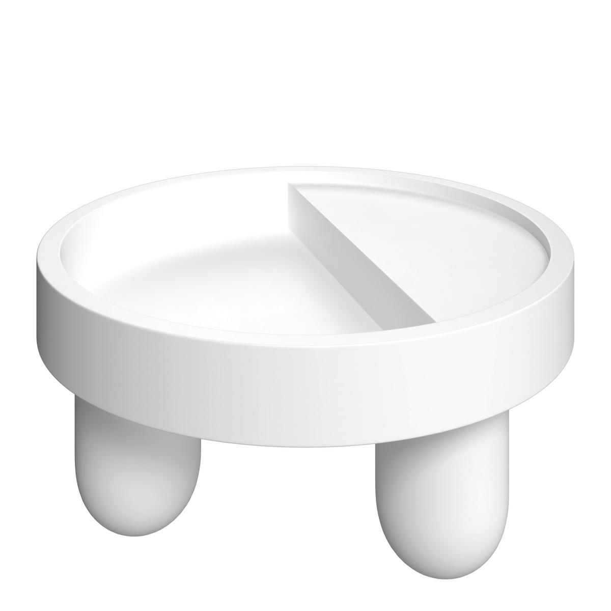 KONFERENČNÝ STOLÍK GABRIELLE - biela/farba duba, Modern, kompozitné drevo (80/80/42cm) - Bessagi Home