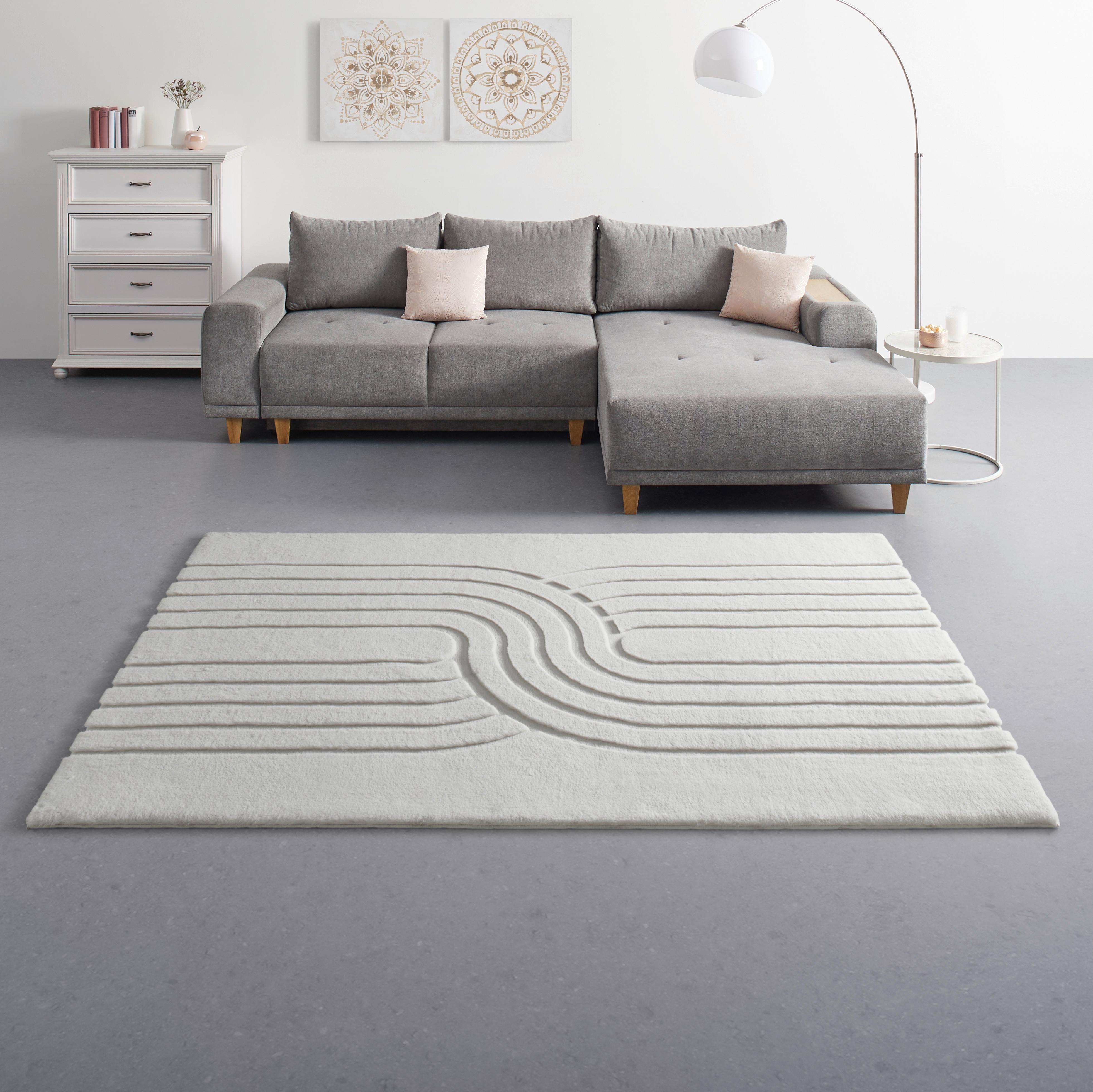 UMELÁ KOŽUŠINA FADIME 1 - krémová, Modern, textil (80/150cm) - Mömax