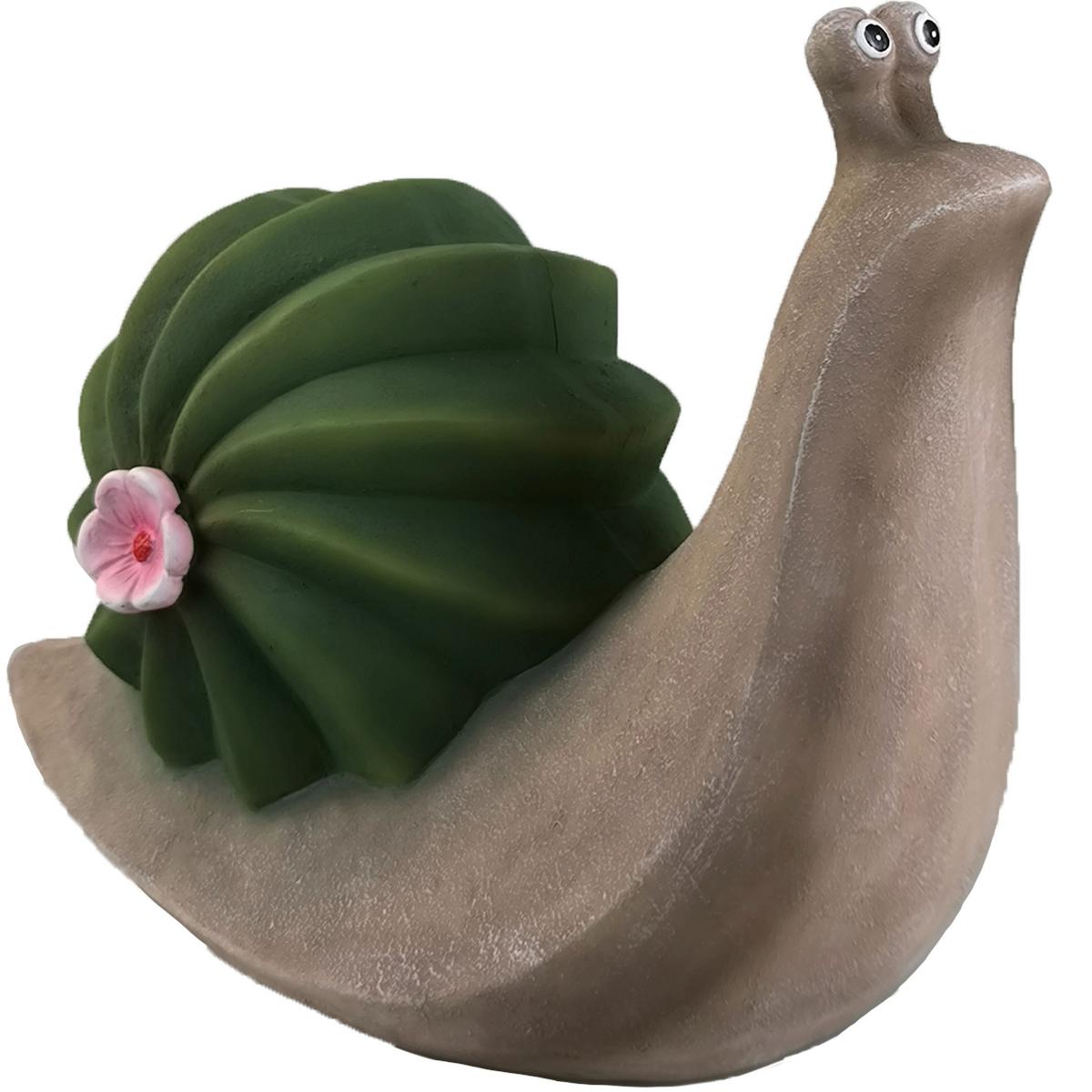 Dekoschnecke Nils - Pink/Braun, KONVENTIONELL, Kunststoff (25,5/13/19cm) - Luca Bessoni