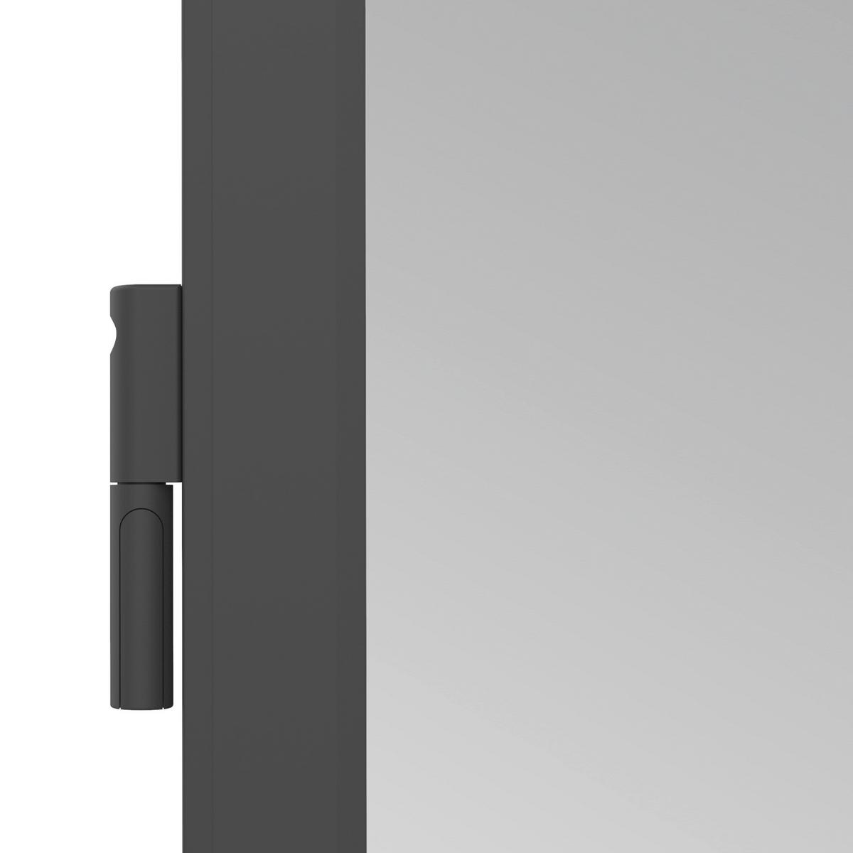 Fliegengitter Türe 100x210 cm Anthrazit - Anthrazit, Basics, Metall (100/210cm)