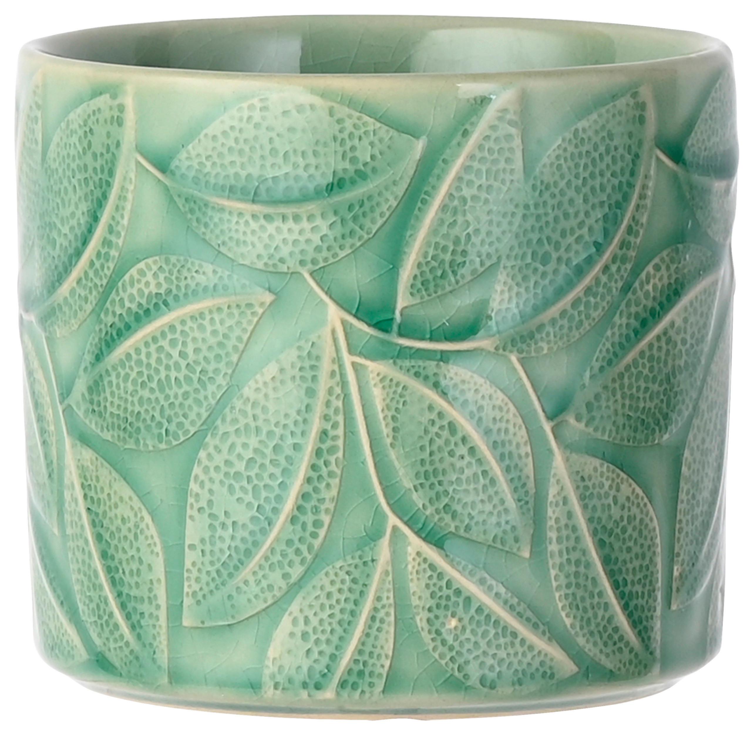 Obal na kvetináč ALBA -PAZ- - svetlozelená, keramika (12/10,5cm) - Mömax