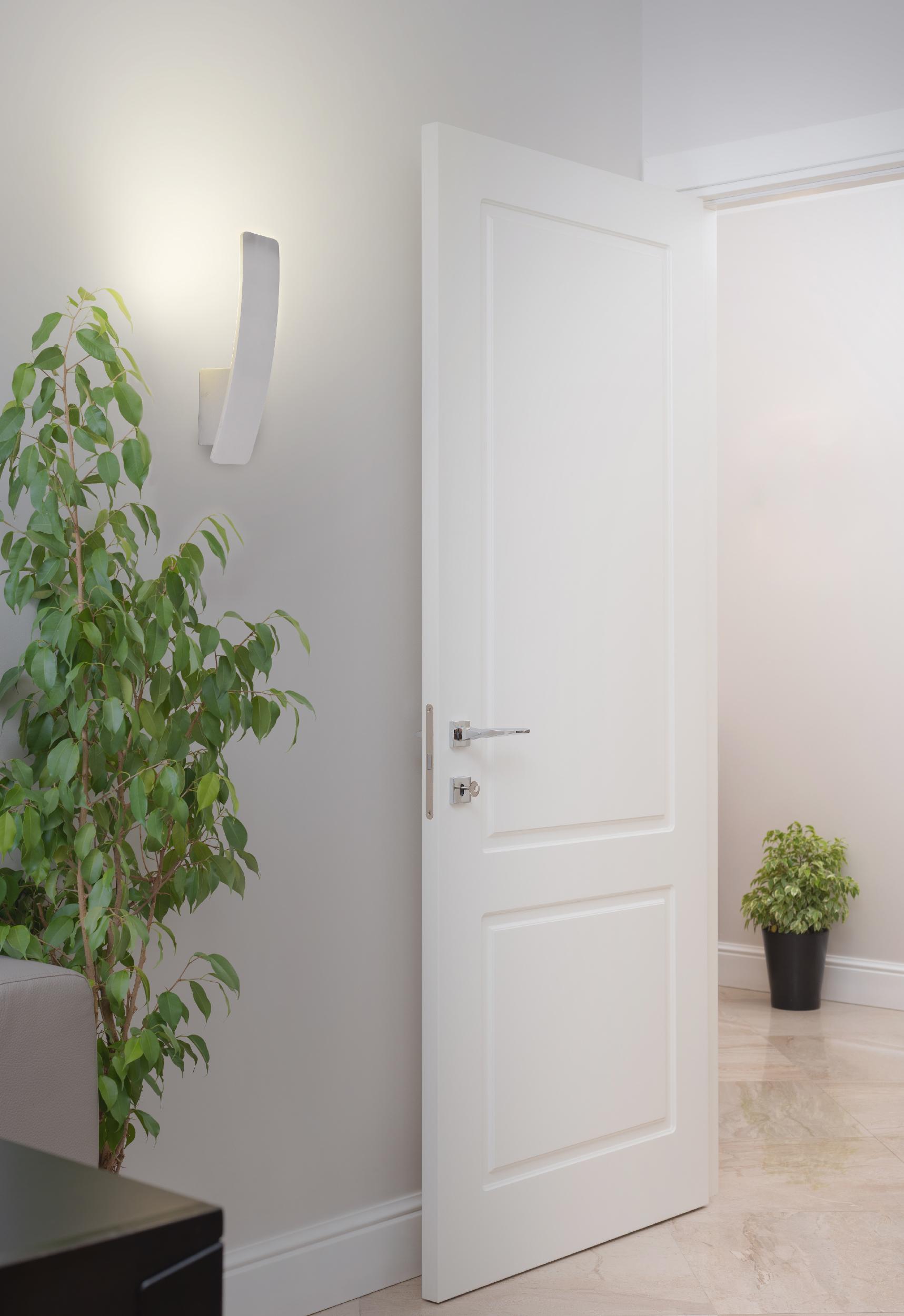 LED-Wandleuchte Stan 1-Flammig, Warmweiß - Silberfarben, Design, Metall (29,50cm) - Näve