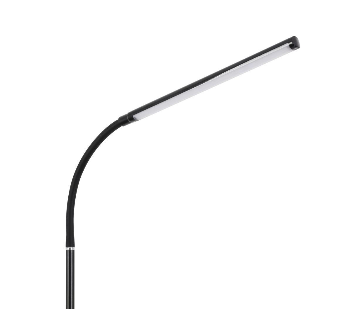Stehleuchte David Dimmbar Schwarz - Schwarz, Design, Kunststoff/Metall (22/155cm) - Luca Bessoni