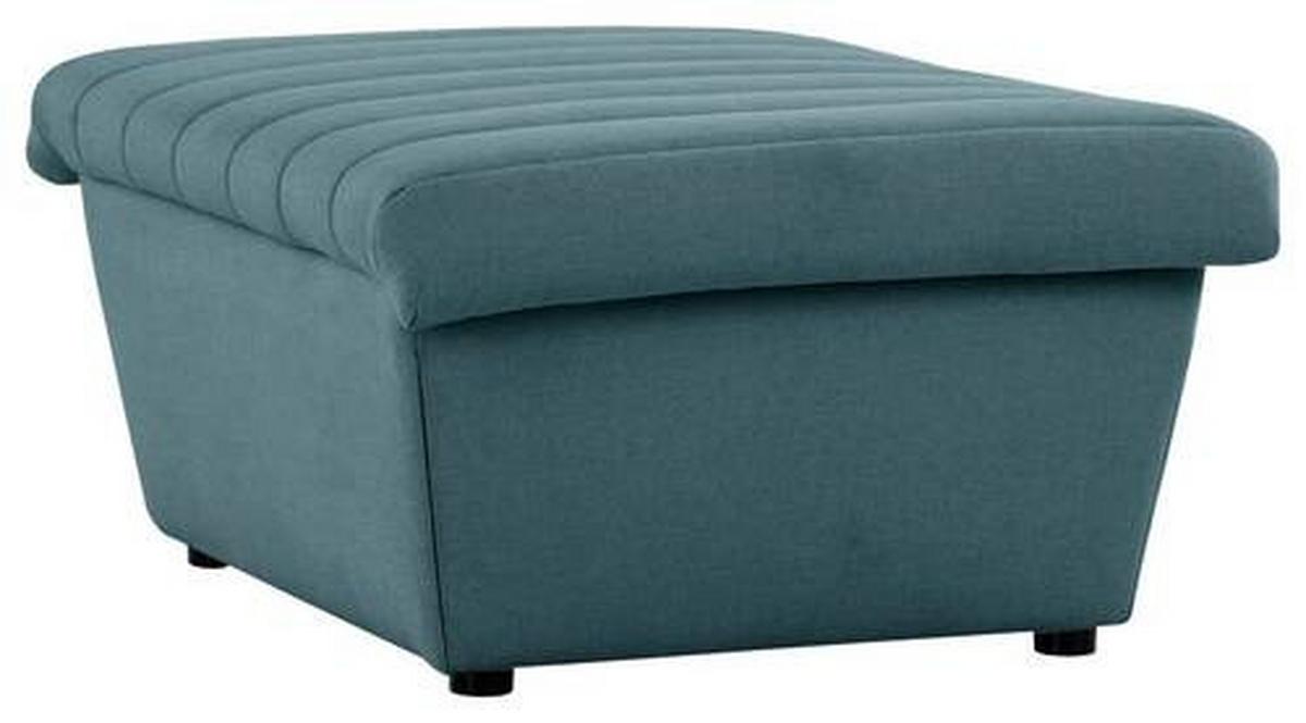 Hocker Looks Viii - Petrol/Schwarz, Design, Textil (90/43/105cm) - LOOKS by W.Joop