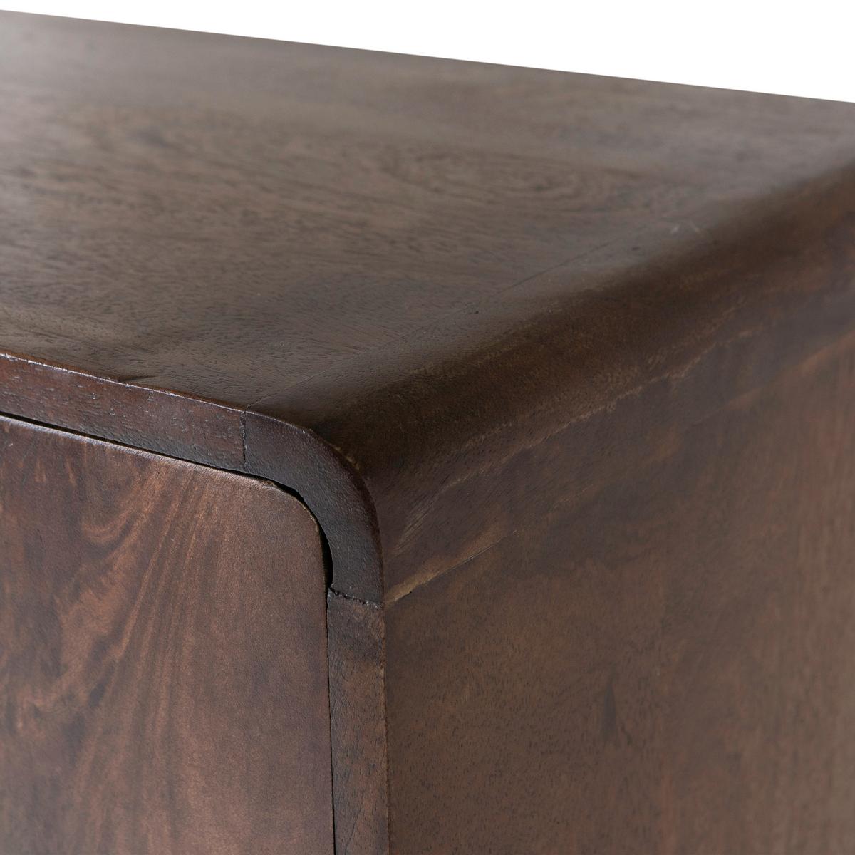 Mehrzweckschrank Liya Dunkelbraun B: 60 cm - Dunkelbraun, Design, Holz (60/200/35cm) - Livetastic