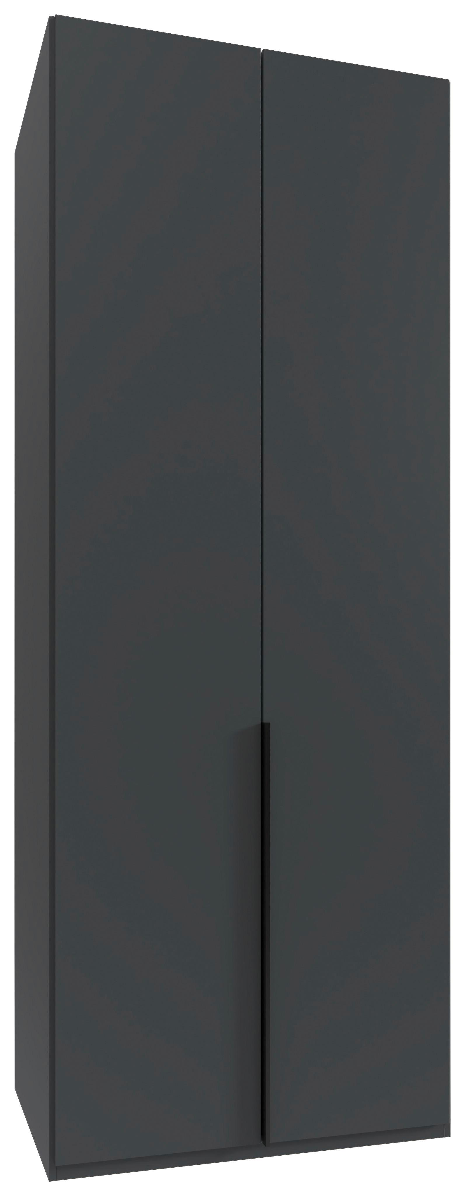 Drehtürenschrank Nx A Black Graphitfarben B: 90 Cm