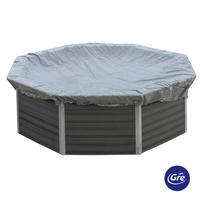 Poolabdeckplane Winterabdeckplane - Grau, KONVENTIONELL, Kunststoff (460cm) - Gre