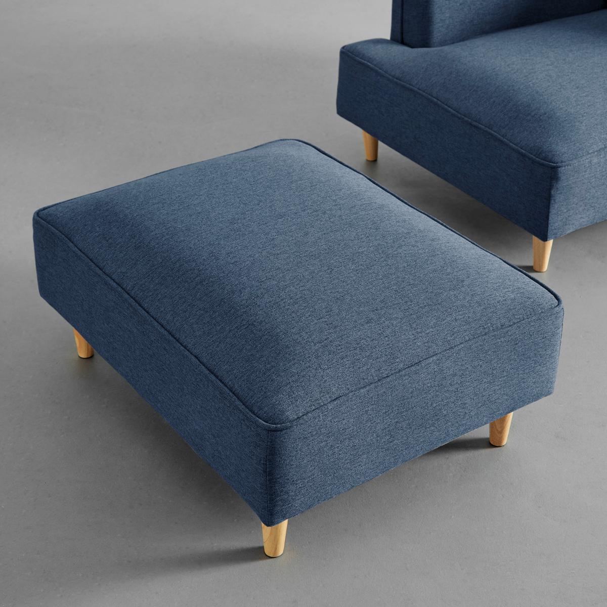 Modulární pohovka FANNY, modrá - modrá/přírodní barvy, Moderní, dřevo/textil (154/55/73cm) - Bessagi Home