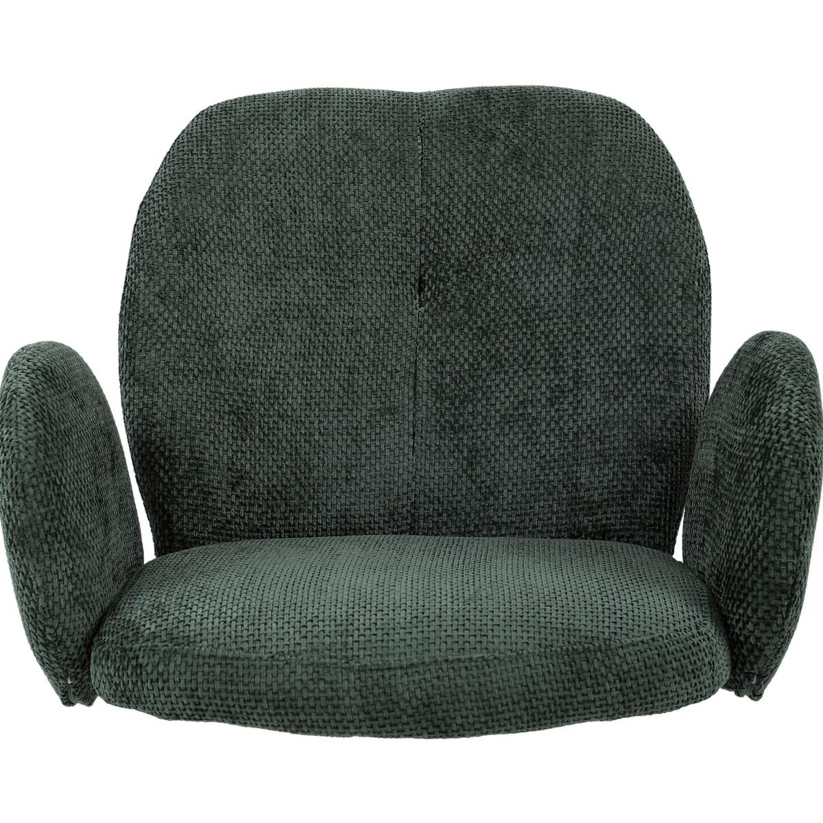 Židle s podroučkami MARA zelená - černá/zelená, Lifestyle, kov/dřevo (60/87/64cm) - Mömax