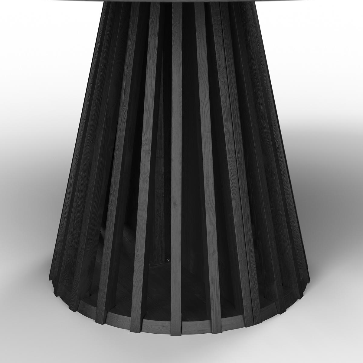 Rozťahovací stôl ENNIO 120 - čierna, Modern, drevo/kompozitné drevo (120-160/120/76cm) - Bessagi Home
