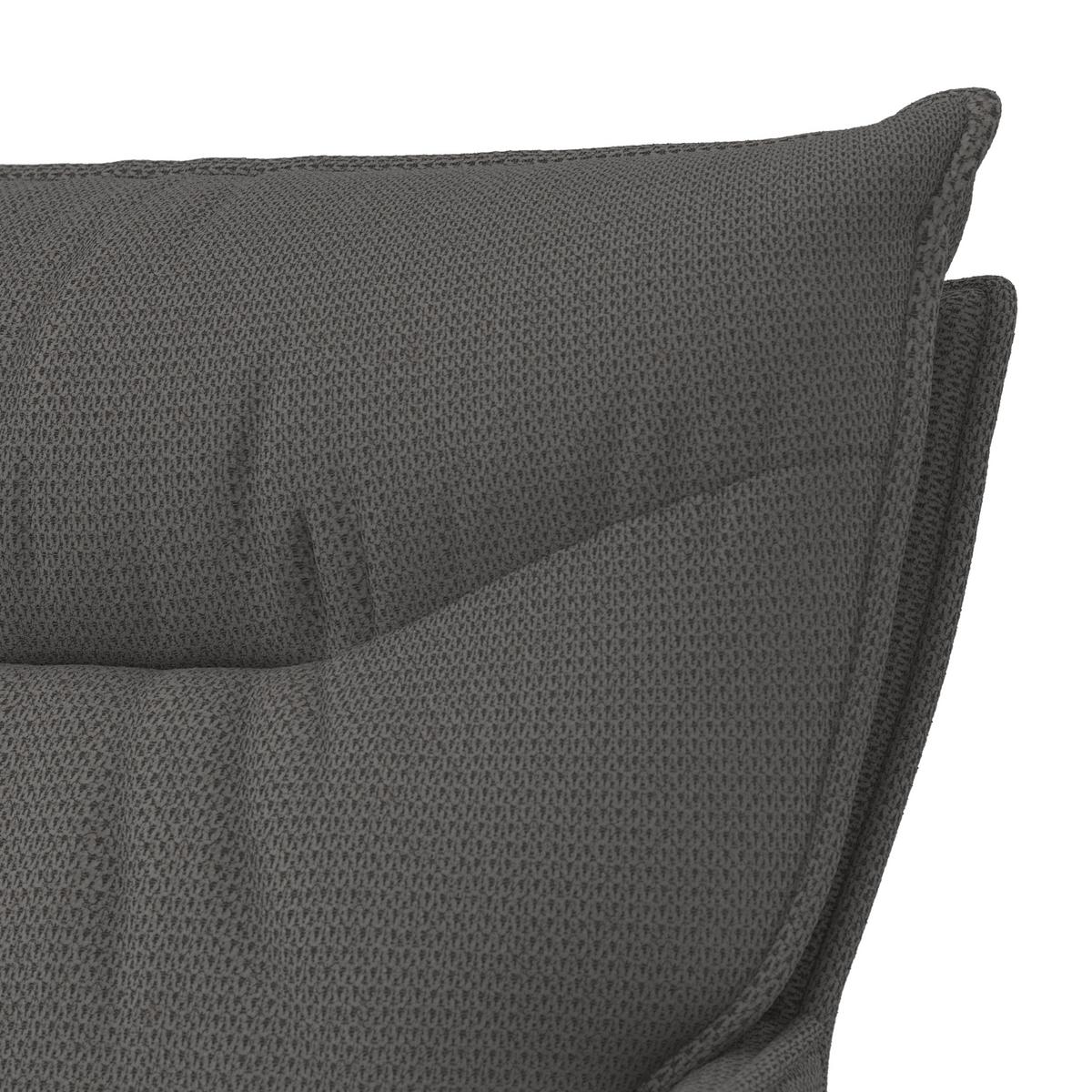 STOLIČKA S PODRÚČKAMI LORELEI - sivá/prírodná farba, Modern, drevo/textil (58/87/63cm) - Bessagi Home