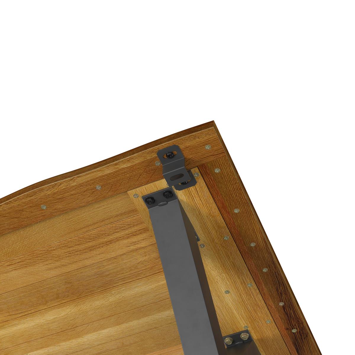 VÝSUVNÝ STŮL ARIANO - černá/barvy dubu, Moderní, kov/dřevo (240-160/76/90cm) - Bessagi Home